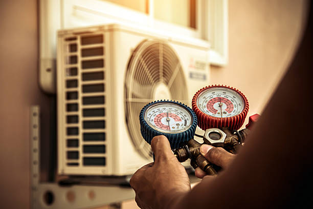 Professional Hvac technician working in Acton, ME